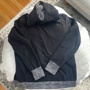 lululemon Hooded Black Fleece Sweatshirt